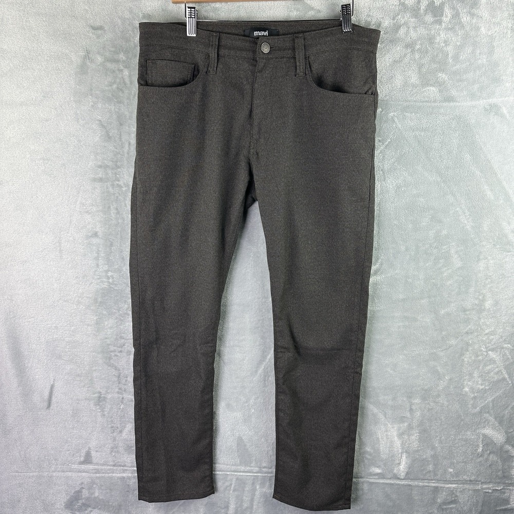 Mavi Marcus Slim Straight Leg Pants Men's 30x28 Brown Stretch 5 Pocket‎ Casual